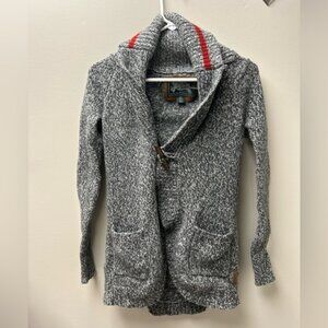 Roots‎ Grey Knit Cabin Long Cardigan